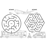 Things That Go Colouring Mazes