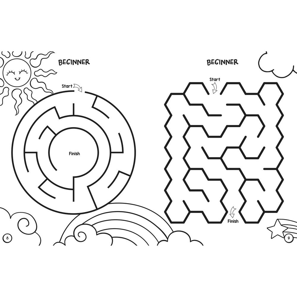 Unicorn Colouring & Maze Book