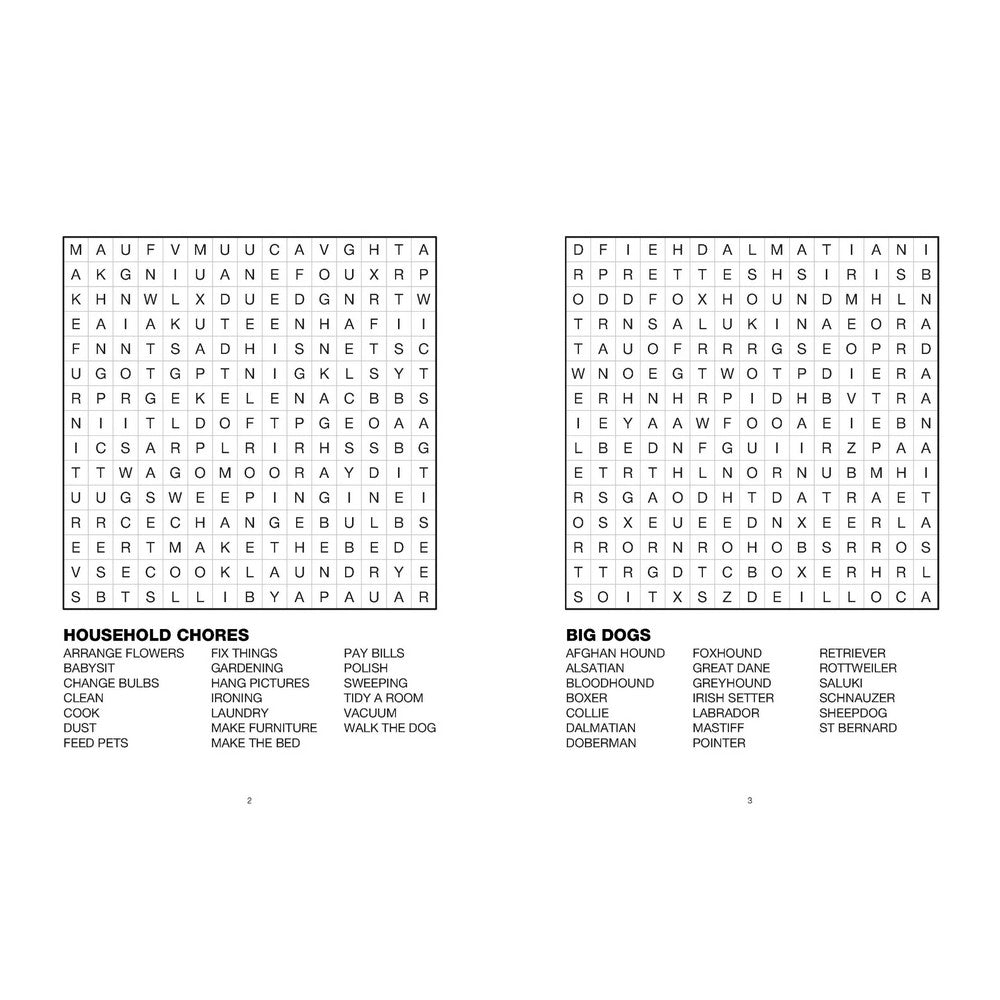 Word Search Large Print