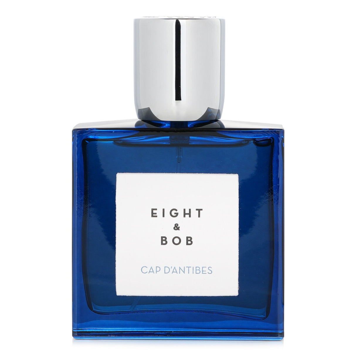 Luxurious Eight & Bob - Cap D'Antibes Eau De Parfum in a 100ml bottle, featuring a fresh woody fragrance with mint, moss, and vanilla notes.