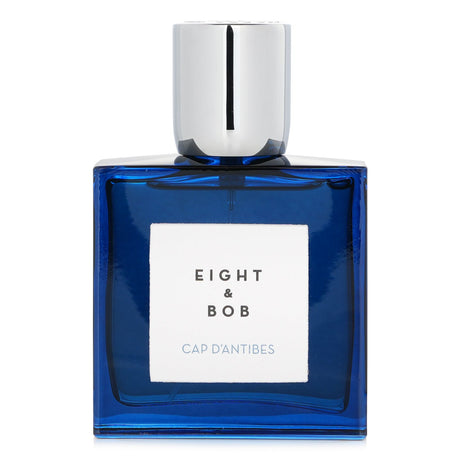 Luxurious Eight & Bob - Cap D'Antibes Eau De Parfum in a 100ml bottle, featuring a fresh woody fragrance with mint, moss, and vanilla notes.