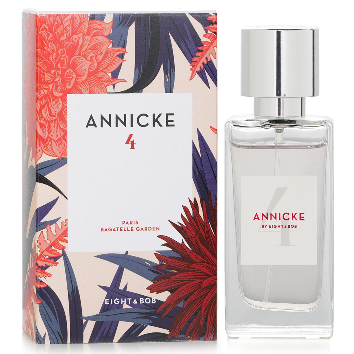 Eight & Bob Annicke 4 Eau De Parfum Spray in a 30ml bottle, featuring floral fruity notes inspired by Parisian gardens.