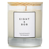 Luxurious 230g scented candle in chic box, offering serene aromas and a clean burn for up to 60 hours, perfect for decor.