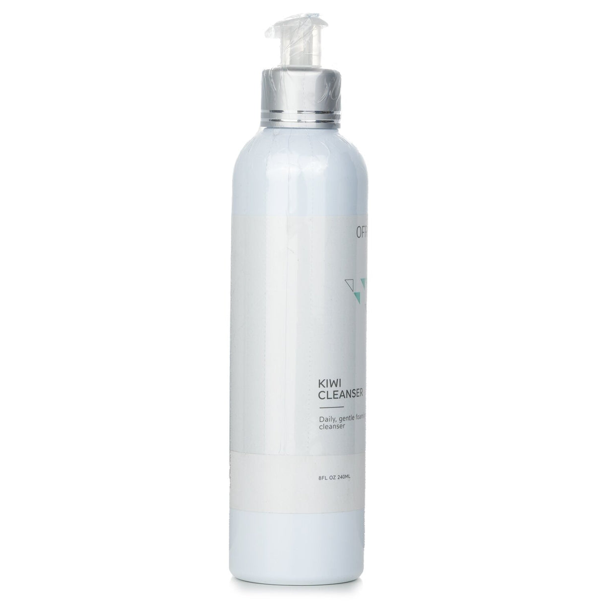 Gentle foaming kiwi cleanser, 240ml, enriched with Vitamins C & E for radiant, moisturized skin. Vegan and cruelty-free.