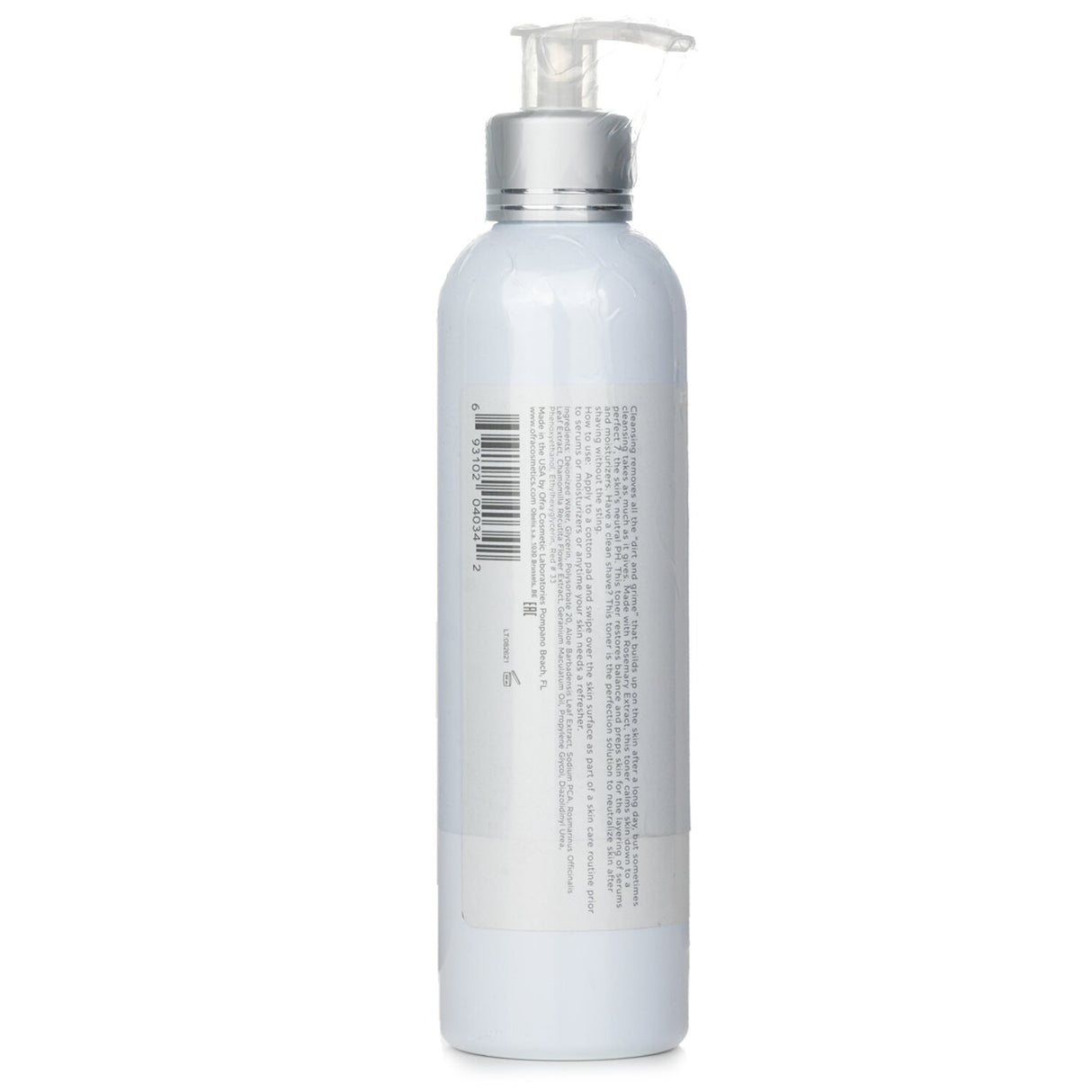 OFRA Cosmetics Essential Toner in 240ml, a pH-balancing toner with aloe and rosemary for refreshing, calming skin.