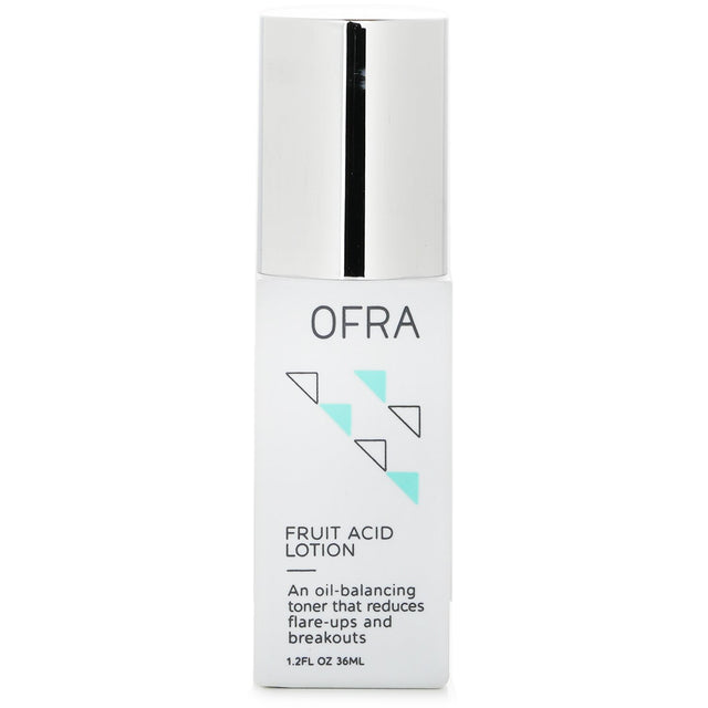 OFRA Cosmetics Fruit Acid Lotion in a 36ml bottle, an exfoliating toner for clearer, radiant skin and controlled oil.