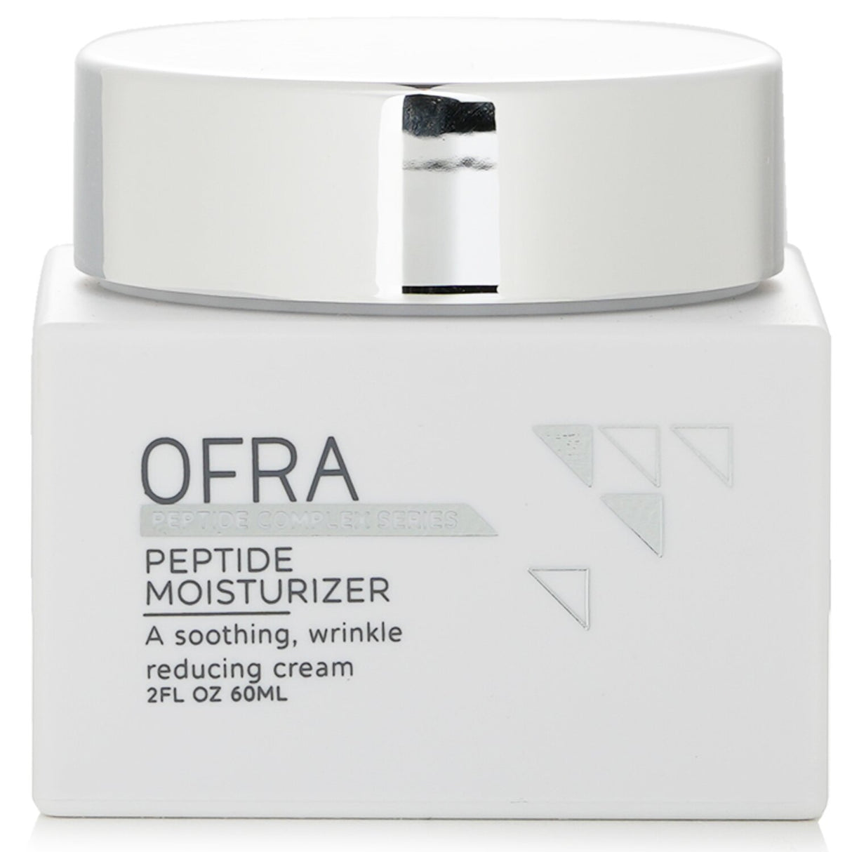 Lightweight OFRA Peptide Moisturizer enriched with peptides, Vitamin E, and lemon extract for hydrated, radiant skin.