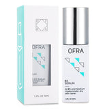 Lightweight OFRA B5 Serum with Vitamin B5 and Hyaluronic Acid, intensely hydrates for youthful, radiant skin.