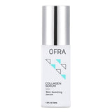 OFRA Cosmetics Collagen Serum bottle, a vegan anti-aging serum, enhances skin's youthfulness and hydrates with echinacea.