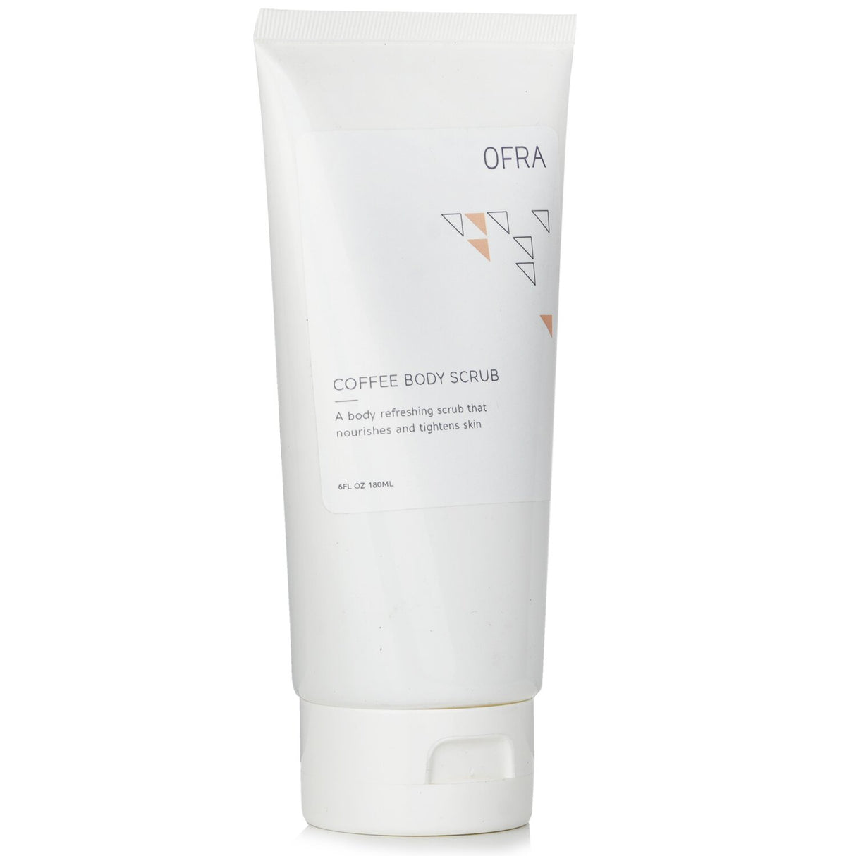 OFRA Cosmetics Coffee Body Scrub in a 180ml jar, revitalizing skin with coffee, oils, and a vegan, cruelty-free formula.