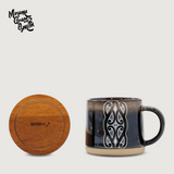 Moana Road - Miriama Grace-Smith Ceramic Espresso Mug - Black - 2 units