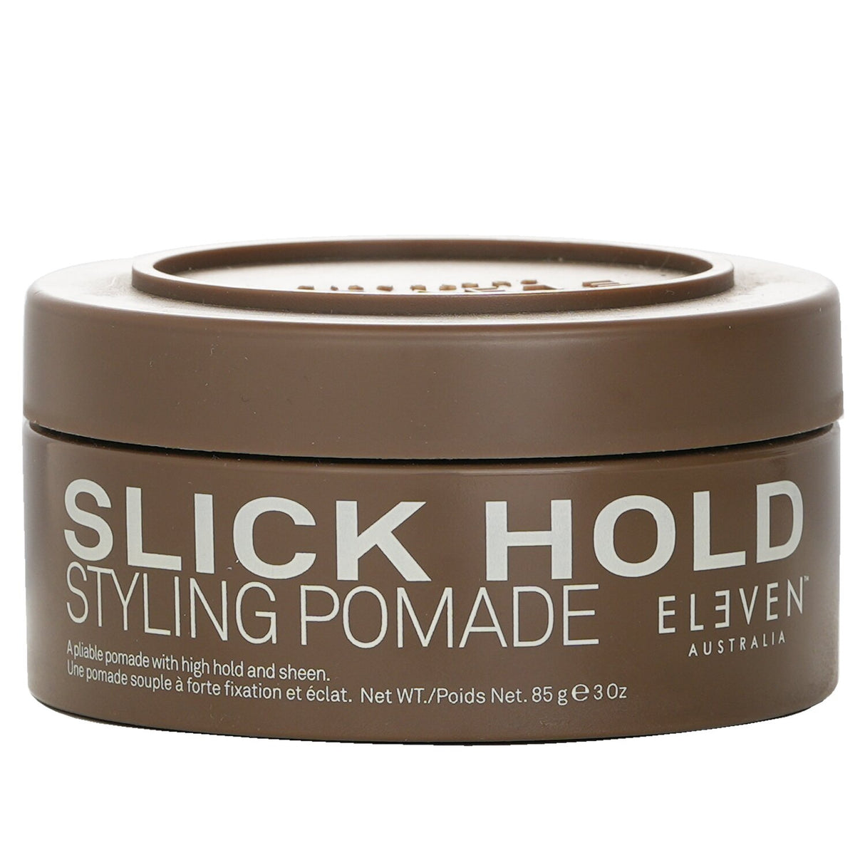 High-hold, vegan styling pomade for a sleek, shiny look on all hair types, perfect for short hair.