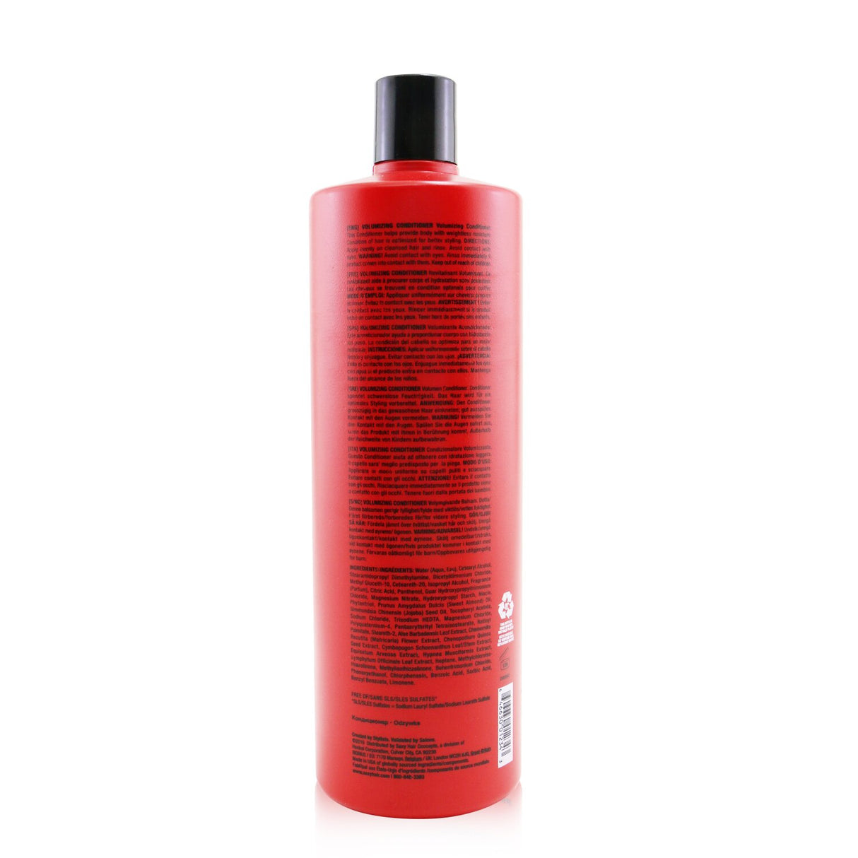 Hydrating volumizing conditioner for all hair types, offering 30% more volume, manageability, and smooth, shiny results.