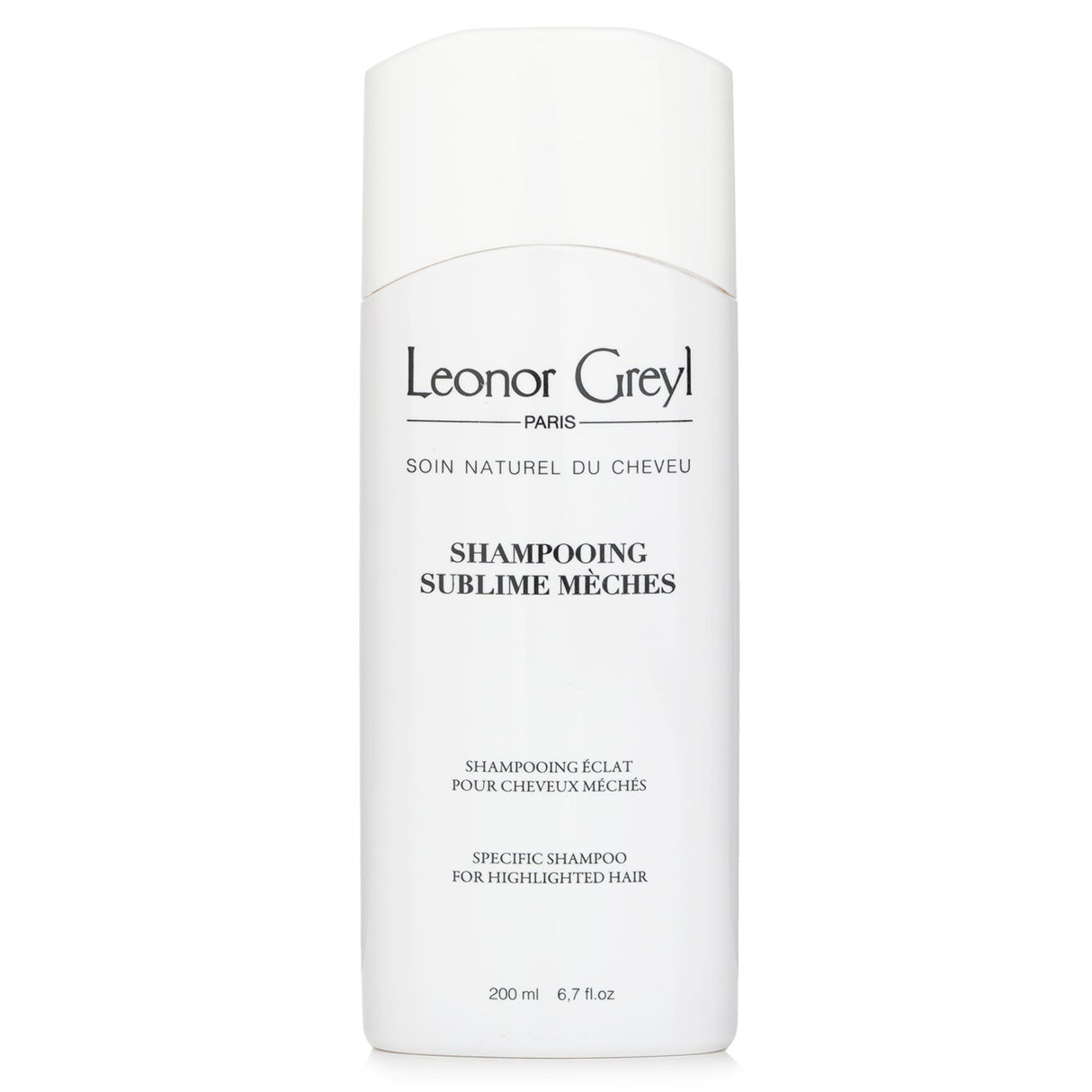 Leonor Greyl specific shampoo for highlighted hair, enriched with natural ingredients for vibrant, soft, and glossy locks.