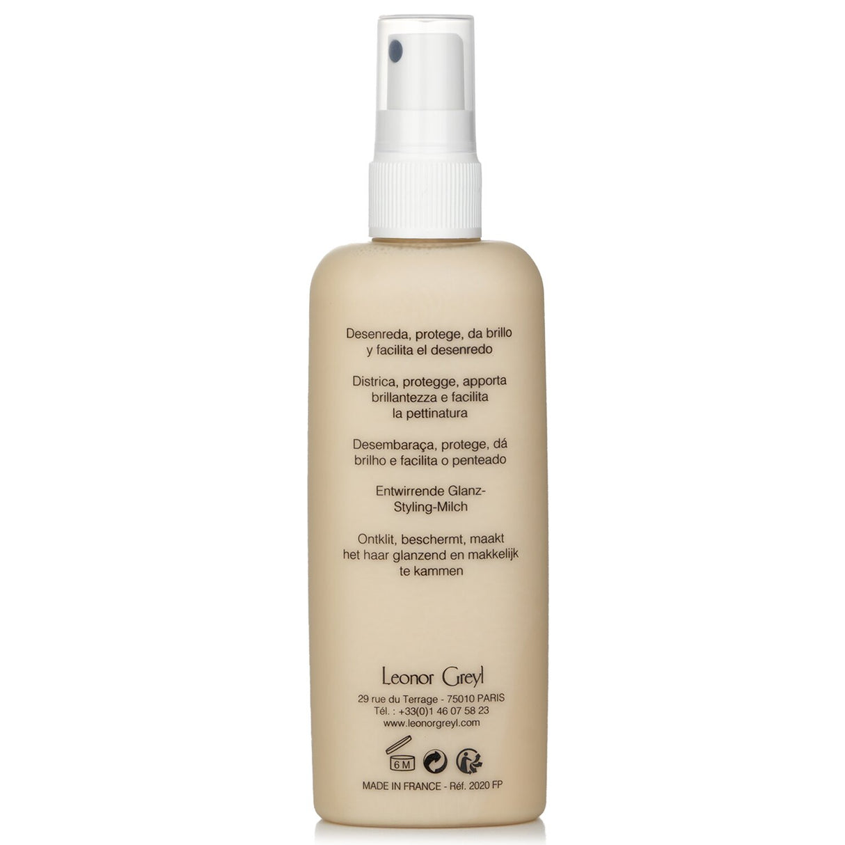 Leonor Greyl Lait Luminescence - Bi-phase detangling milk for dry, frizzy hair, enriched with natural oils for shine and heat protection.