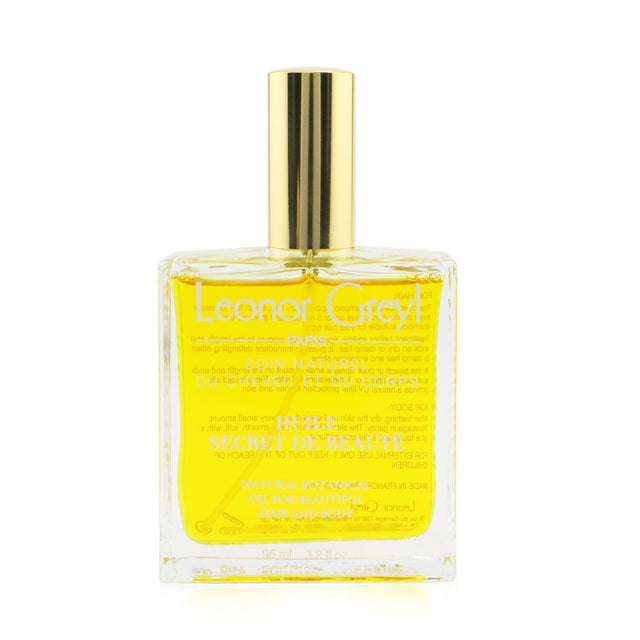 Leonor Greyl L'Huile Secret De Beaute in a 95ml bottle, natural botanical oil for hair and body, vegan and multi-tasking.