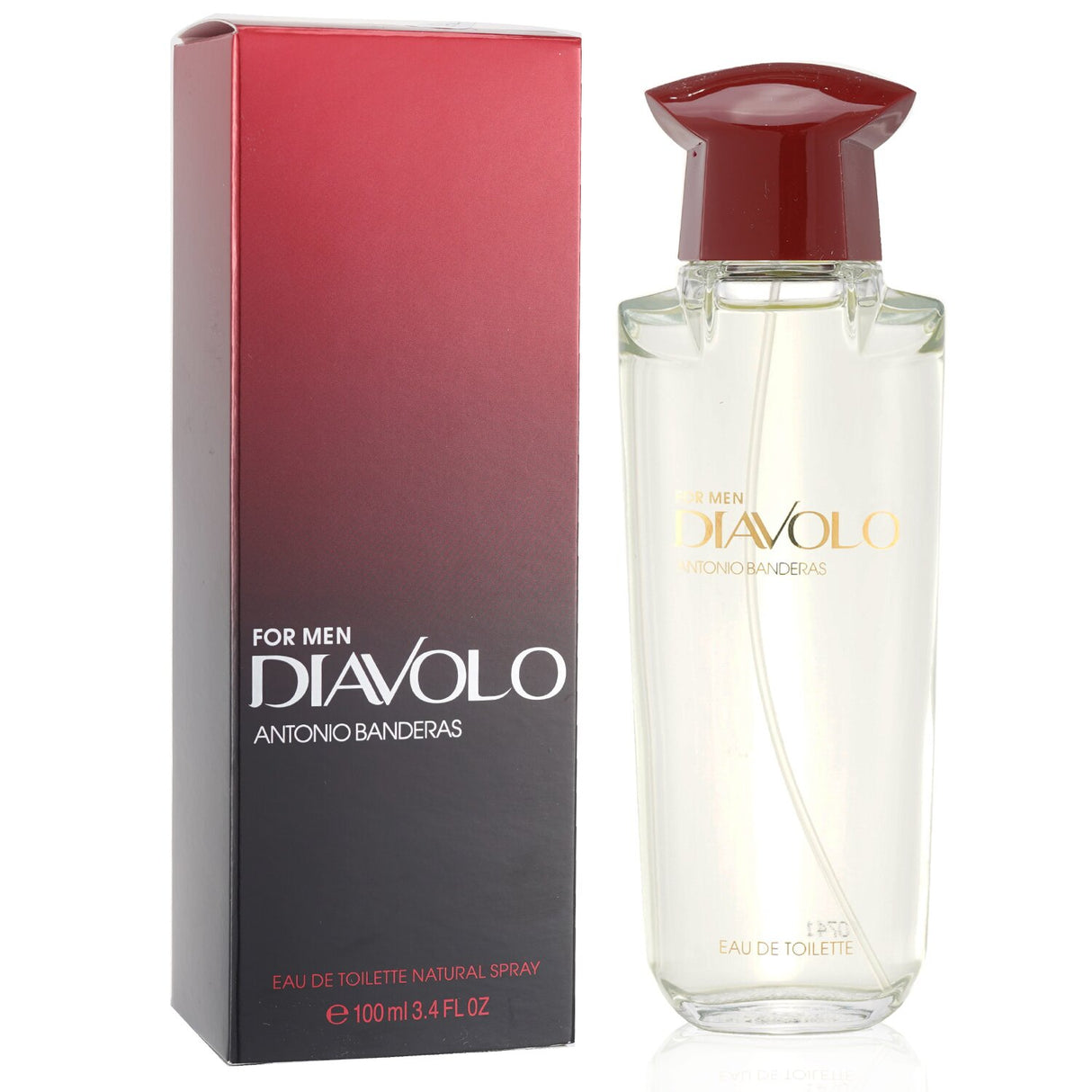 Antonio Banderas Diavolo Eau De Toilette Spray 100ml - amber spicy fragrance for men with citrus, floral, and wood notes.