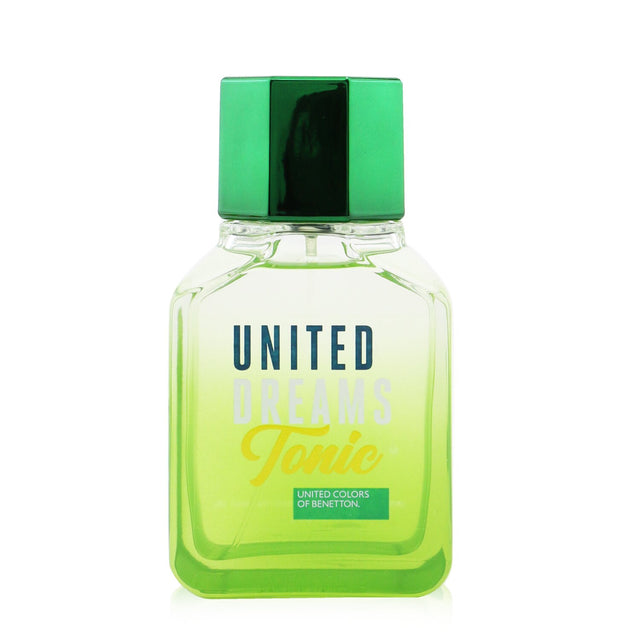 Benetton United Dreams Tonic Eau De Toilette in a 100ml bottle, featuring fresh citrus notes for invigorating men's fragrance.