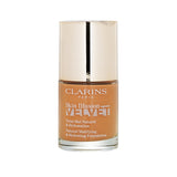 Clarins Skin Illusion Velvet Foundation #113C, a lightweight matte finish with hydration, SPF 15, and anti-pollution protection.