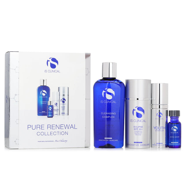 Skincare set featuring Cleansing Complex and Active Serum for a refreshed complexion and youthful glow.