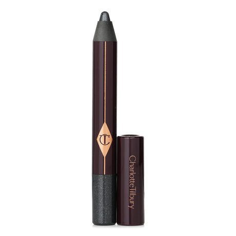 Charlotte Tilbury Colour Chameleon Eye Shadow Pencil in #Black Diamonds, showcasing shimmering black and metallic hues for vibrant eye looks.