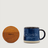 Moana Road - Kiwi Ceramic Espresso Mug - Navy - 2 units