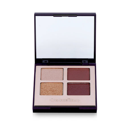 Charlotte Tilbury Luxury Palette in #The Vintage Vamp featuring four rich, blendable shades for versatile eye looks.