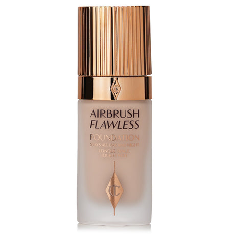 Charlotte Tilbury Airbrush Flawless Foundation #1 Cool: weightless, full-coverage, waterproof formula for a flawless, hydrated complexion.