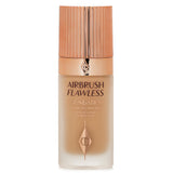 Charlotte Tilbury Airbrush Flawless Foundation #5 Neutral, 30ml; weightless, full-coverage, sweat-proof, and anti-aging formula.