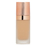 Airbrush Flawless Foundation #5 Warm: Full-coverage, sweat-proof, and hydrating with a natural matte finish for all skin types.