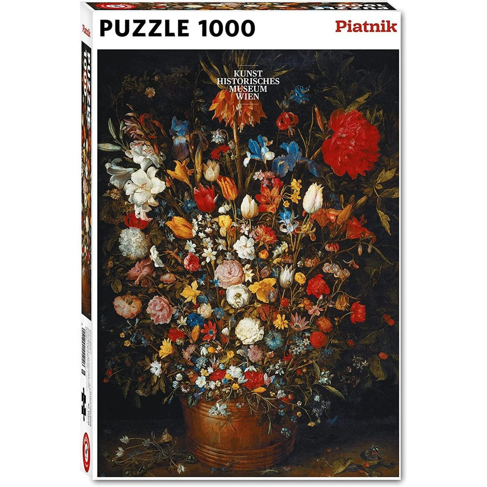 Puzzle - Piatnik - Brueghel;Flowers In Wood Vase