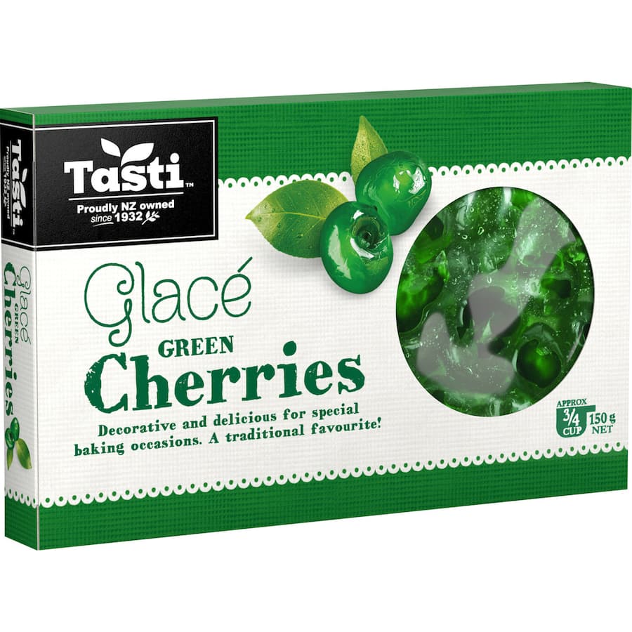 Tasti Cherries Glace Green - Box 150g