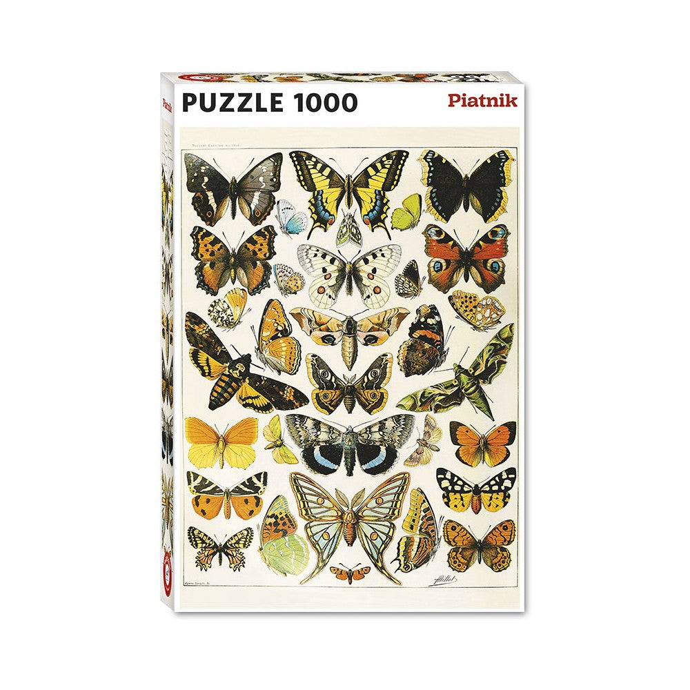 Puzzle - Piatnik - Millot; Butterfly/Moth Illustr