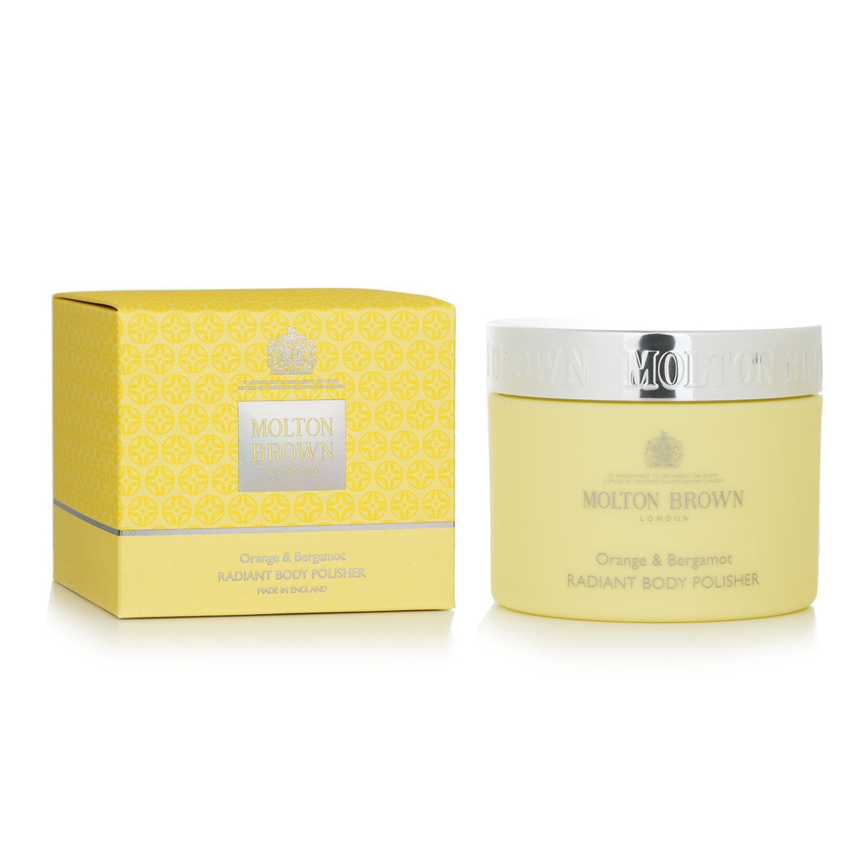 Molton Brown Orange & Bergamot Radiant Body Polisher, a vegan scrub with citrus notes, exfoliates and rejuvenates all skin types.