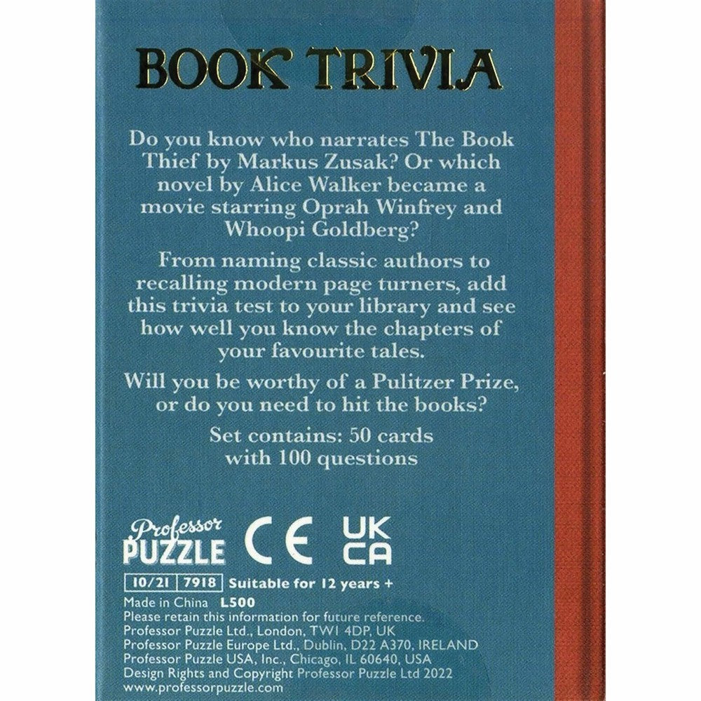 Book Trivia Mini Trivia Game Board Game
