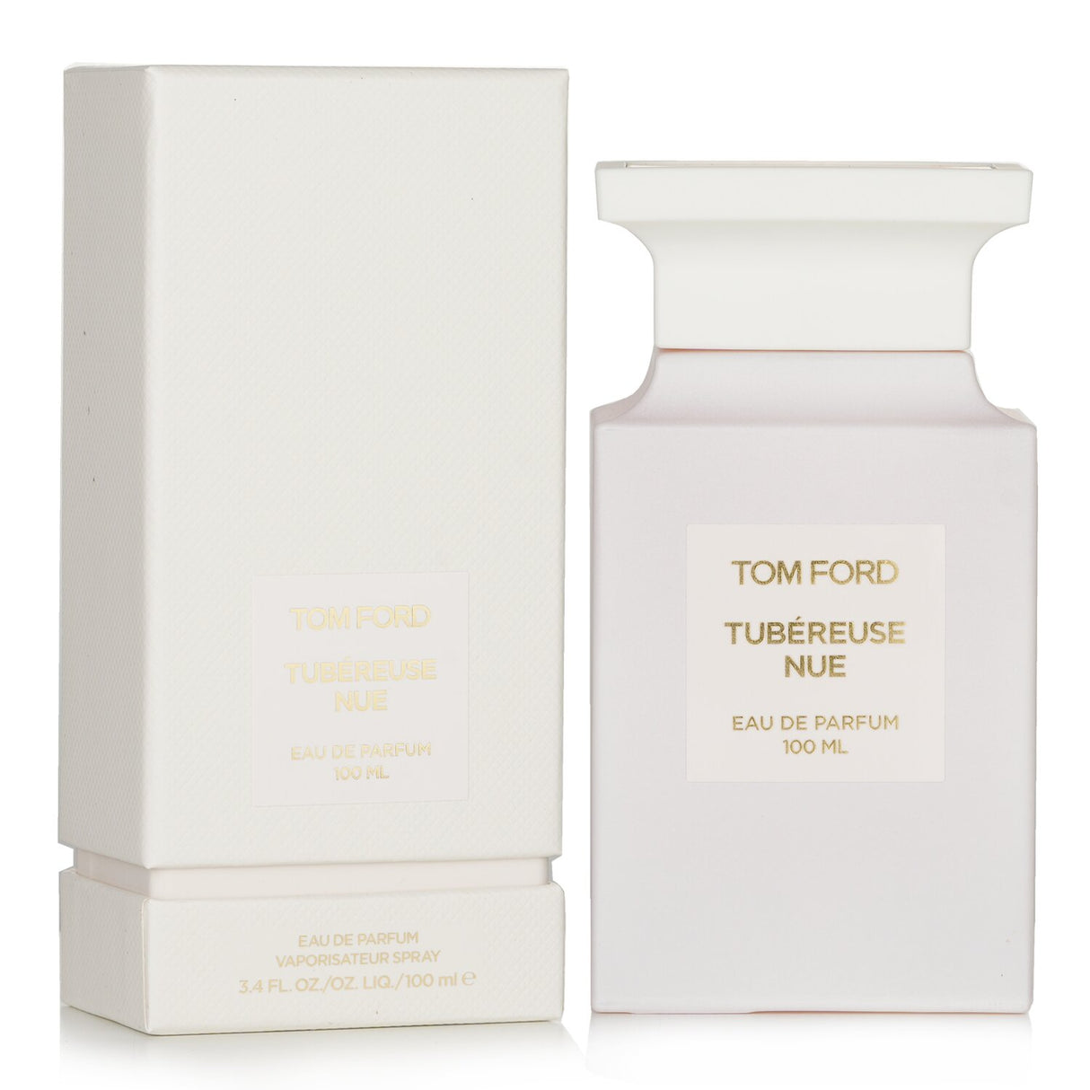 Tom Ford Tubereuse Nue Eau De Parfum Spray 100ml, an alluring unisex oriental floral fragrance with creamy, sweet notes.