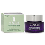 Clinique Smart Clinical Repair Eye Cream in a 15ml jar, designed to reduce wrinkles and hydrate the eye area.