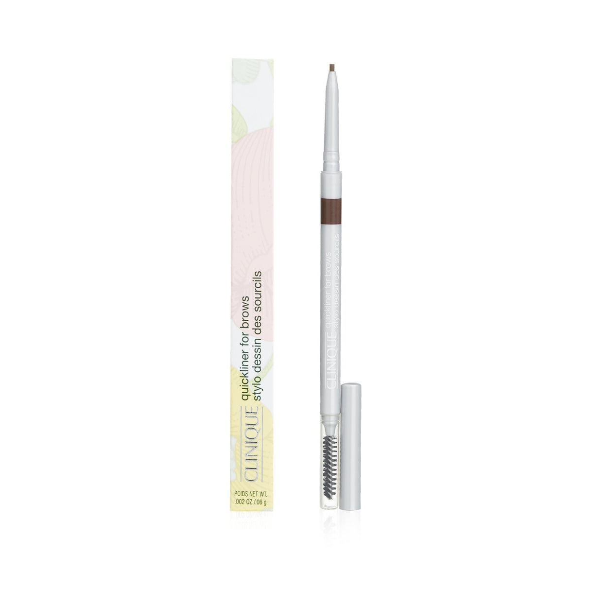 Clinique Quickliner for Brows #05 Dark Espresso, a waterproof brow pencil for flawless, defined brows with a self-sharpening tip.