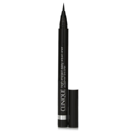 Clinique High Impact Easy Liquid Liner in Espresso, waterproof with precision brush for bold, defined eyes, 24-hour wear.