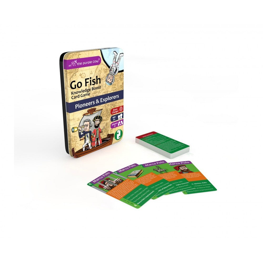 Go Fish; Pioneers/Explorer Tin - Card Game