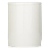 Vegan scented candle in a decorative container, featuring warm papyrus, lavender, and apple blossom notes, with a 55-hour burn time.