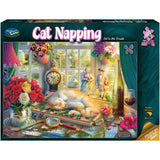 Cat Napping Cat in the Holdson Jigsaw Puzzle