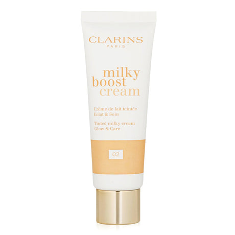 Lightweight BB cream with Peach Milk for radiant skin, reducing fatigue and uneven tone in a 45ml bottle.