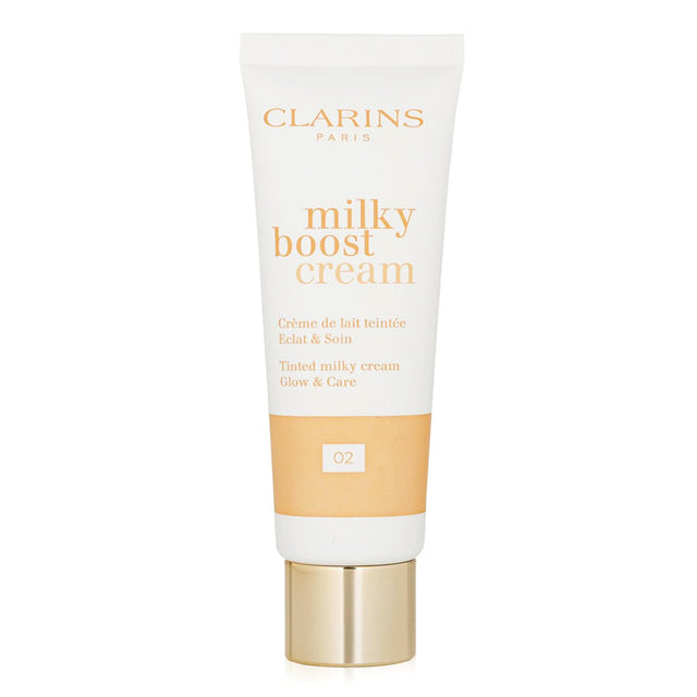 Lightweight BB cream with Peach Milk for radiant skin, reducing fatigue and uneven tone in a 45ml bottle.