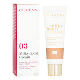 Clarins Milky Boost Cream #03 in 45ml — a nourishing BB cream with Peach Milk for hydrated, flawless skin and a radiant glow.