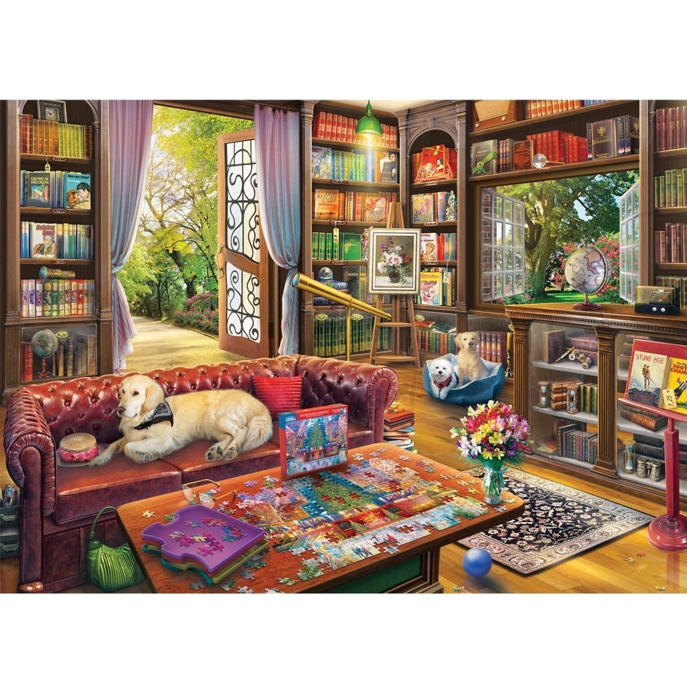 Just 1 More Chapter Library Ga Holdson 1000pc Jigsaw Puzzle