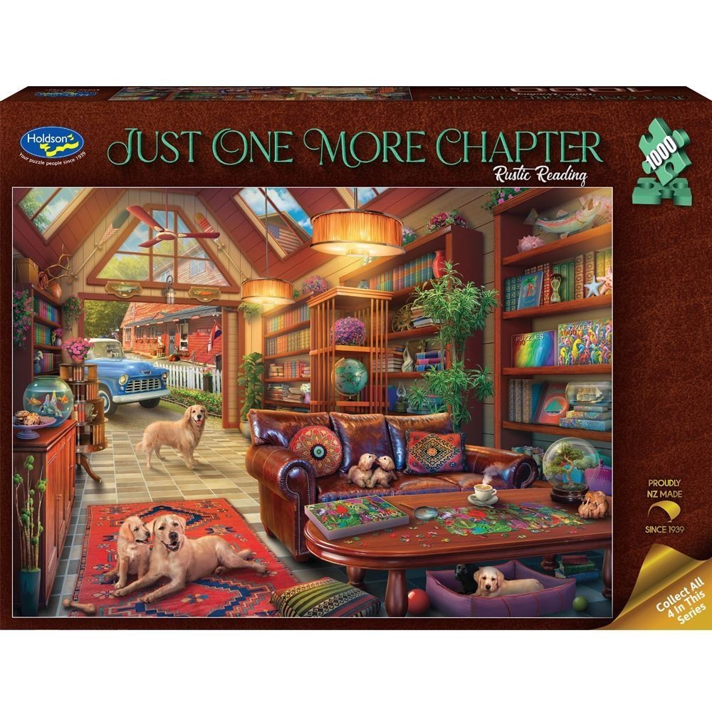 Just 1 More Chapter Rustic Rea Holdson 1000pc Jigsaw Puzzle