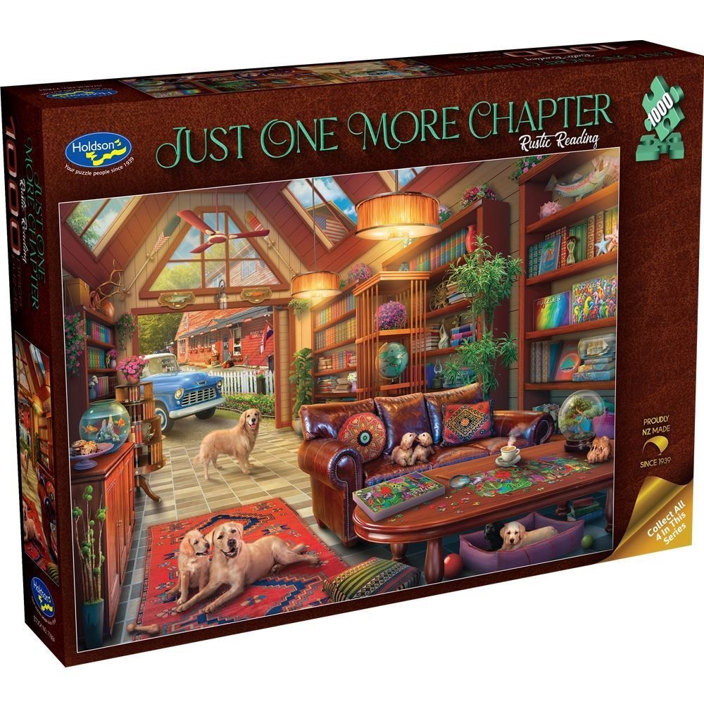 Just 1 More Chapter Rustic Rea Holdson 1000pc Jigsaw Puzzle