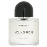 Byredo Young Rose Eau De Parfum Spray in 100ml, featuring floral and musky notes, ideal for daytime and warmer seasons.