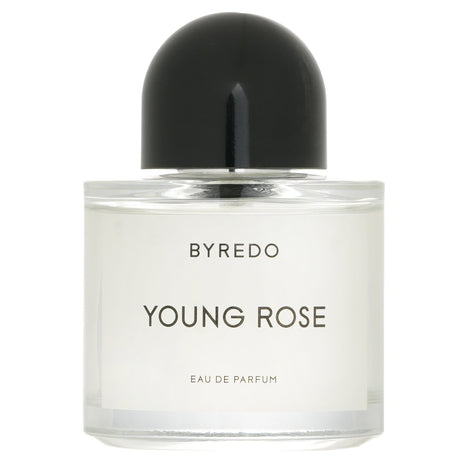 Byredo Young Rose Eau De Parfum Spray in 100ml, featuring floral and musky notes, ideal for daytime and warmer seasons.